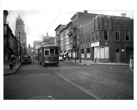 Court Street north facing Bergen Street 1949 Old Vintage Photos and Images