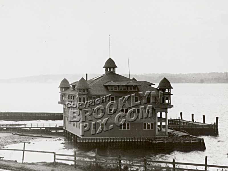 Crescent Atlantic Club Boat House _ Shore Road, looking south, 1905