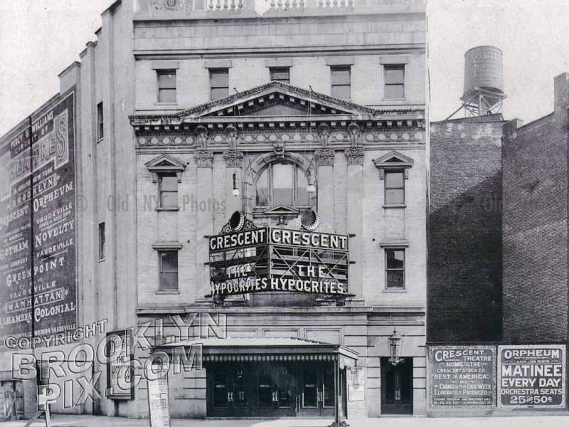 Crescent Theatre, Flatbush Avenue Extension, 1915 Old Vintage Photos and Images