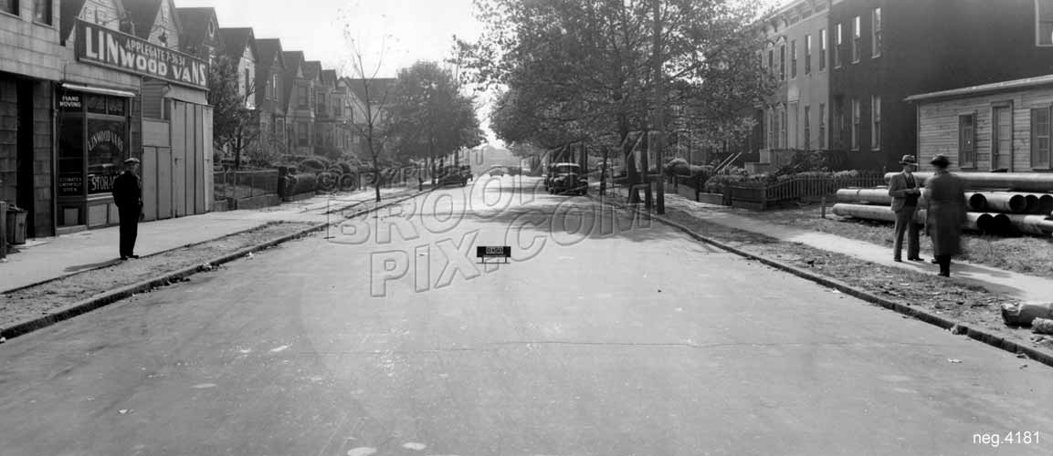 Crystal Street looking south from Pitkin Avenue, 1938 Old Vintage Photos and Images