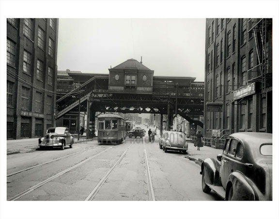 Dekalb Ave Trolley line Brooklyn NY Old Vintage Photos and Images