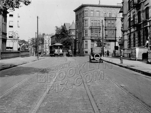 DeKalb Avenue, east toward Clinton Avenue, 1923 Old Vintage Photos and Images