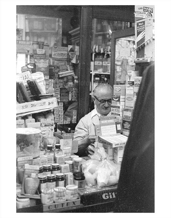 DeKalb & Vanderbilt Drugstore. 1960 Bushwick Brooklyn NY Old Vintage Photos and Images