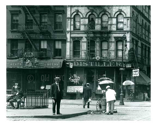 Delancey & Chrystie - Lower East Side  scene in 1907 Old Vintage Photos and Images