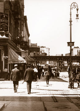 Delancey St. west at Chrystie St. Manhattan 1908 Old Vintage Photos and Images