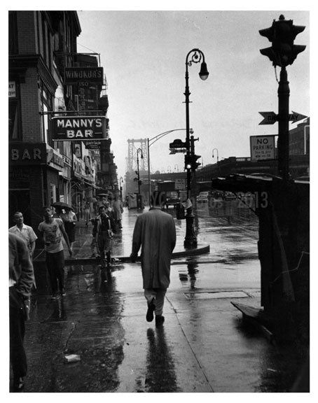 Delancy Street - with Williamsburg Bridge in background Old Vintage Photos and Images