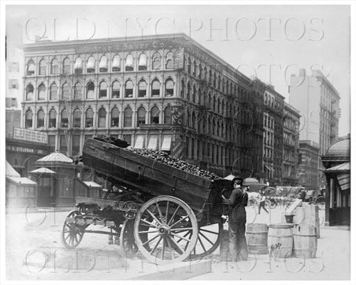 Delivering Coal Stegeman Lumber Store Manhattan NYC Old Vintage Photos and Images