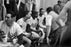 Dodger Locker Room 1957, Koufax at far left Old Vintage Photos and Images