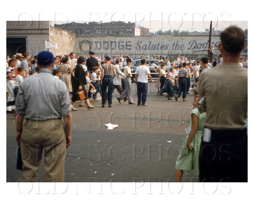 Dodgers leaving Ebbets Field 1951 Old Vintage Photos and Images