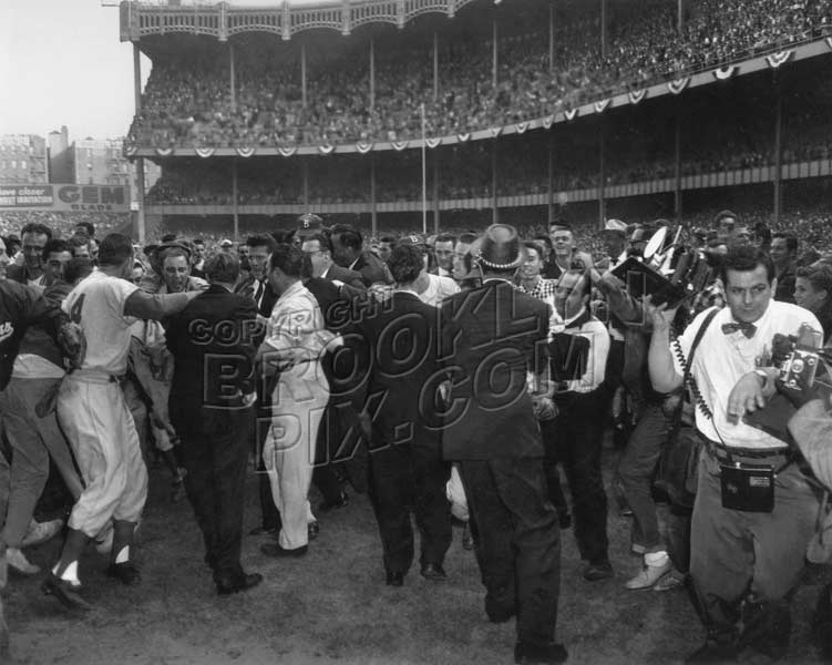 Dodgers win the World Series, October 4, 1955, at Yankee Stadium Old Vintage Photos and Images