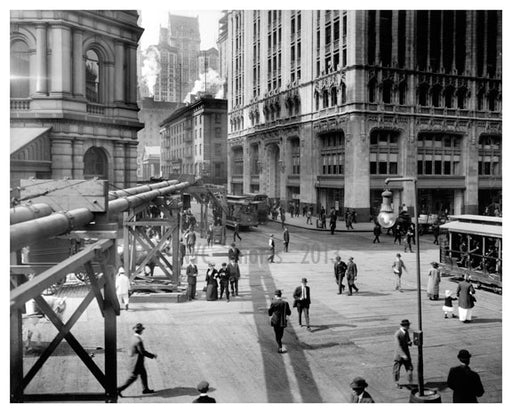 Downtown NYC early 1913 Old Vintage Photos and Images