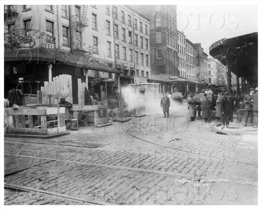 Duane St & West St Manhattan NYC 1909 Old Vintage Photos and Images