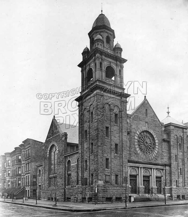 Duryea Presbyterian Church, southeast corner of Sterling Place and Underhill Avenue, 1916 Old Vintage Photos and Images