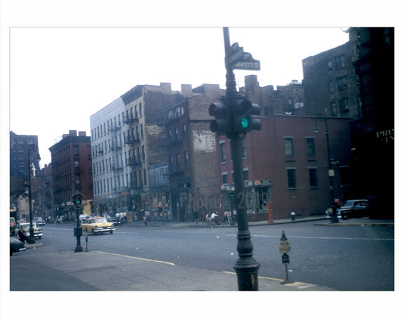 East Houston & Lafayette St. Old Vintage Photos and Images