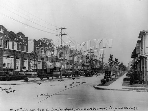 East 12th Street from Avenue L, 1920s Old Vintage Photos and Images