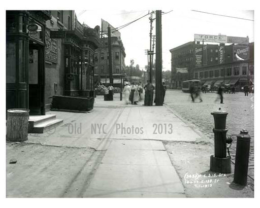 East 138th Street - Harlem - Manhattan NYC 1913 E Old Vintage Photos and Images