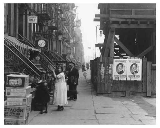East 14th Street East Village Manhattan, NY  1918 A Old Vintage Photos and Images
