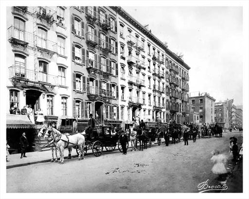 East 15th Street  Gramercy Park  - Downtown Manhattan 1910 NYC Old Vintage Photos and Images
