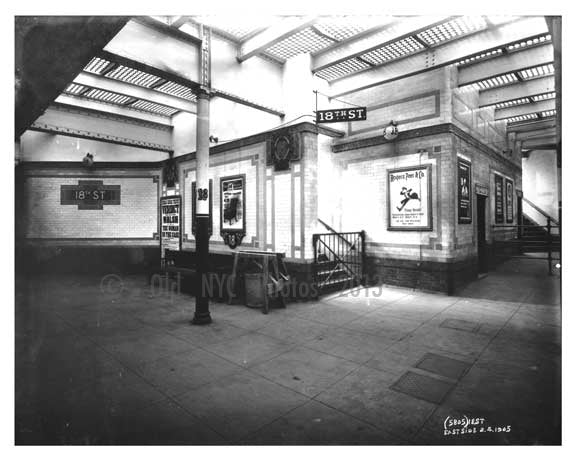 East 18th Street Subway Station - Gramercy Park - New York, NY 1905 Old Vintage Photos and Images