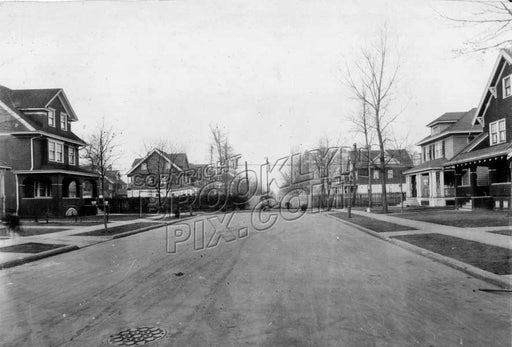 East 19th Street looking north from Avenue I toward LIRR cut, 1920s Old Vintage Photos and Images