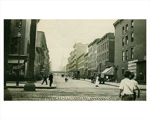 East 35th Street looking West facing 2nd Avenue toward 3rd Avenue Murray Hill Manhattan 1914 NYC Old Vintage Photos and Images