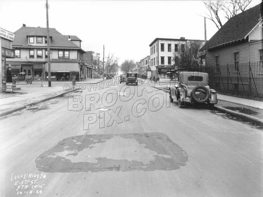 East 5th Street north of Fort Hamilton Parkway, 1928 Old Vintage Photos and Images