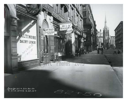East 8th Street & Broadway - Greenwich Village -  Manhattan NYC 1913 A Old Vintage Photos and Images