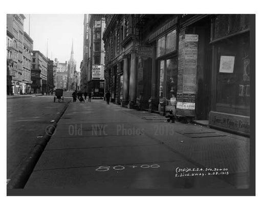East 8th Street & Broadway - Greenwich Village -  Manhattan NYC 1913 C Old Vintage Photos and Images