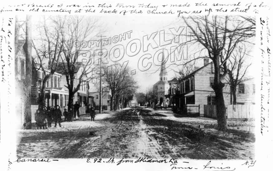 East 92nd Street looking south from Skidmore Lane, 1906 Old Vintage Photos and Images