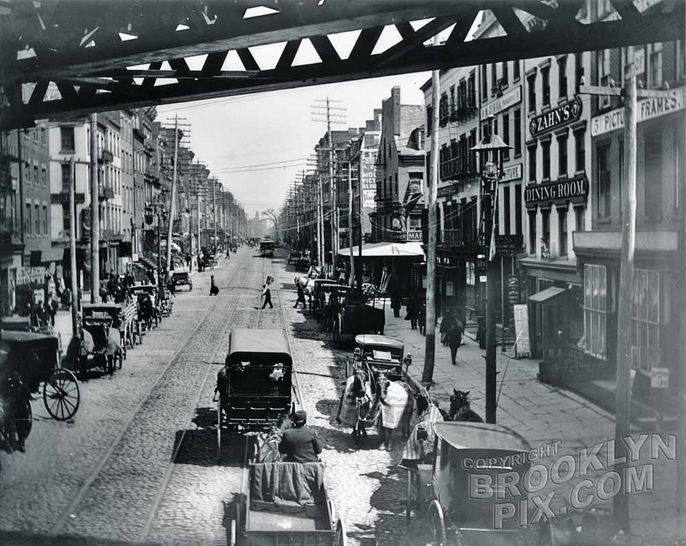 East Broadway northeast from Chatham Square, 1887 Old Vintage Photos and Images