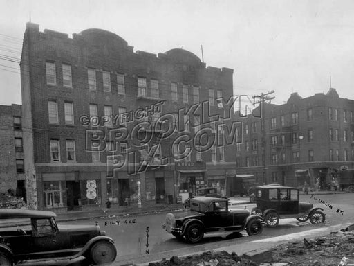 East New York Avenue at Union Street, 1928 Old Vintage Photos and Images