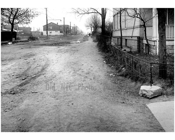 East sidewalk of West 5th, looking north from Ave U -  1922 Old Vintage Photos and Images
