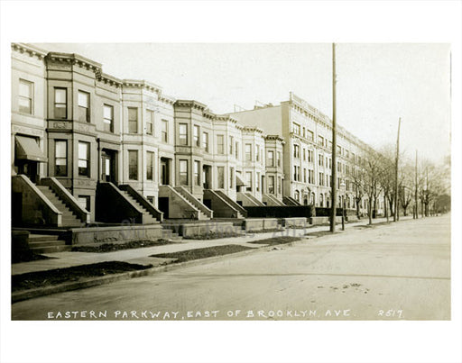 Eastern Parkway east of  Brooklyn Ave Old Vintage Photos and Images