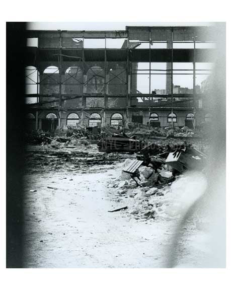 Ebbets Field Demolition - interior view