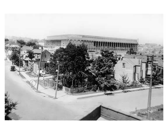 Ebbets Field view from the rooftop in the neighborhood - Flatbush - Brooklyn NY