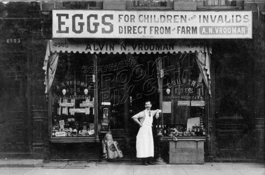 Egg Dealer, 4903 Fifth Avenue, 1914 Old Vintage Photos and Images