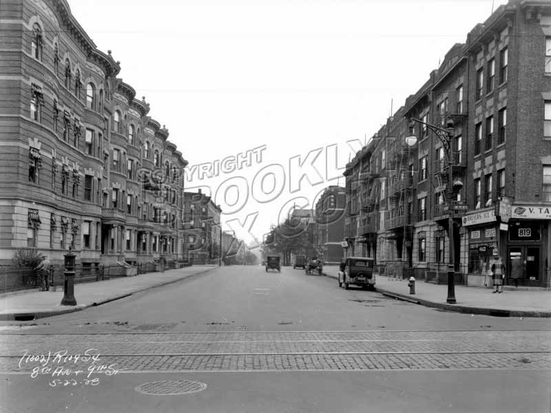 Eighth Avenue northeast from Ninth Street, 1928 Old Vintage Photos and Images