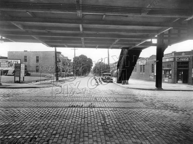 Elderts Lane, south from Jamaica Avenue, 1938 Old Vintage Photos and Images