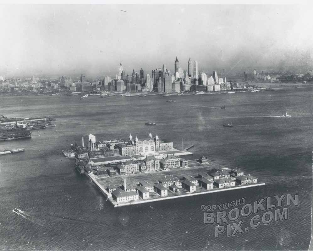 Ellis Island when it was the active immigration center, 1930s Old Vintage Photos and Images
