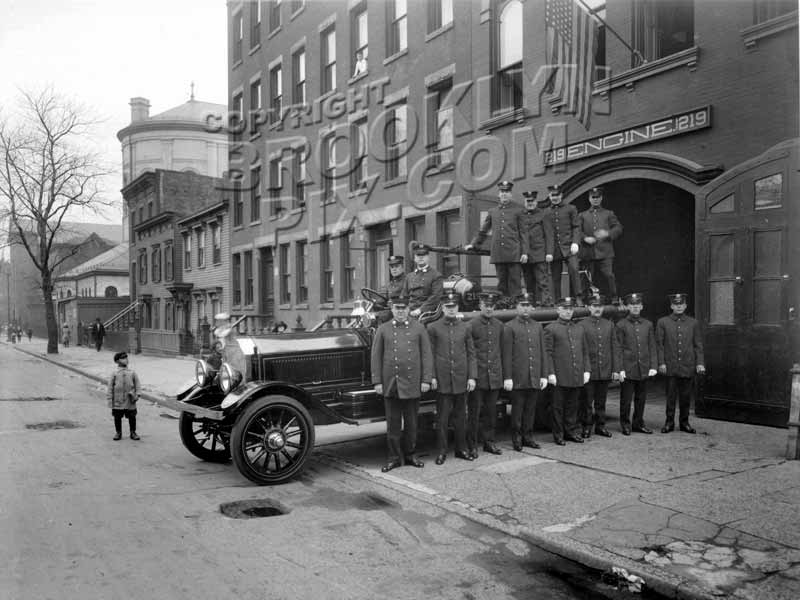 Engine Co. 219, 735-737 Dean Street, between Vanderbilt and Underhill Avenues, c.1924 Old Vintage Photos and Images
