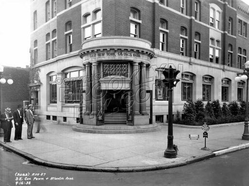 ENY Savings Bank, southeast corner of Pennsylvania and Atlantic Avenes, 1938 Old Vintage Photos and Images