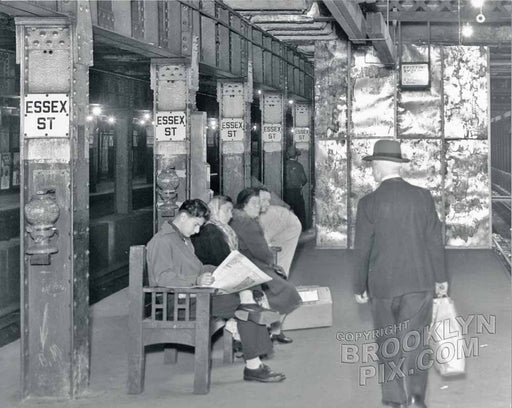 Essex Street station on the Centre Street Line, 1949 Old Vintage Photos and Images