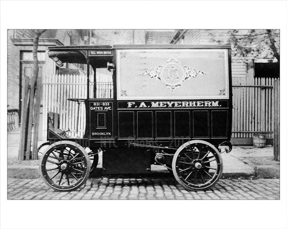 F.A. Meyerherm Wagon on  Gates Ave Old Vintage Photos and Images