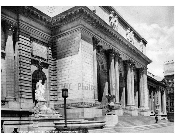 Facade of Public Library Old Vintage Photos and Images