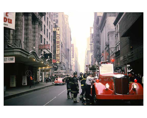 FDNY at work -  Midtown Manhattan 1960's Old Vintage Photos and Images
