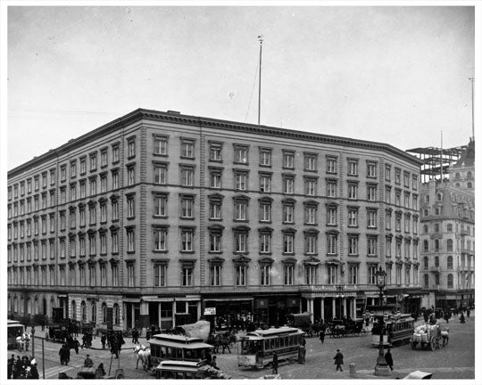 Fifth Avenue Hotel between 23rd & 24th Streets 1890 - Flatiron District - Manhattan Old Vintage Photos and Images