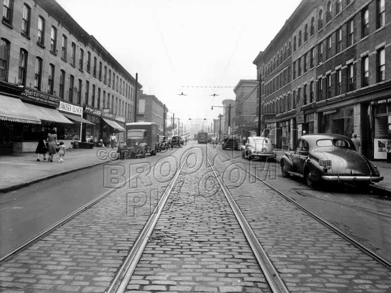 Fifth Avenue, northeast from St. Marks Avenue to Bergen Street, 1948 Old Vintage Photos and Images
