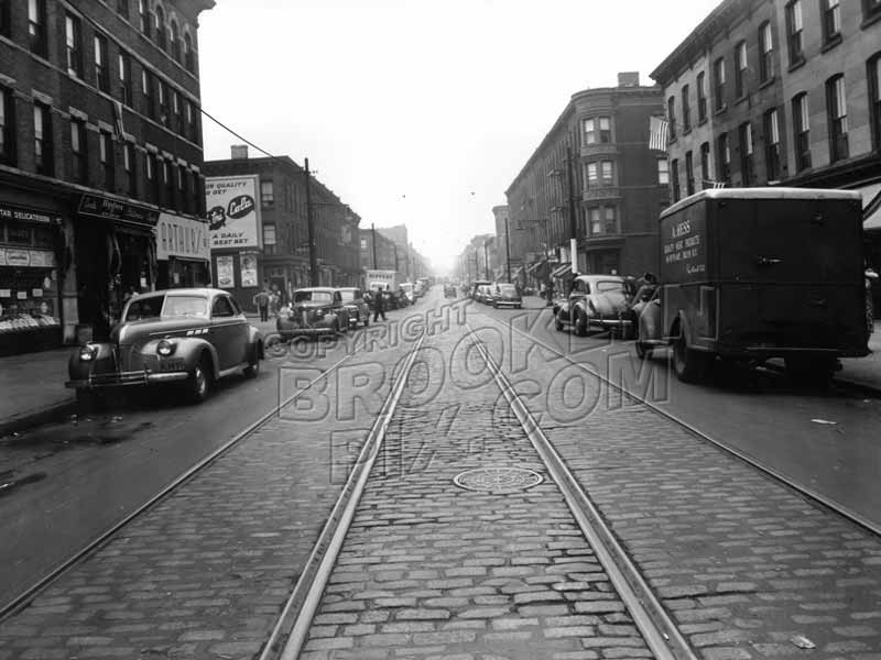 Fifth Avenue, southwest from Bergen Street to St. Marks Avenue, 1948 Old Vintage Photos and Images
