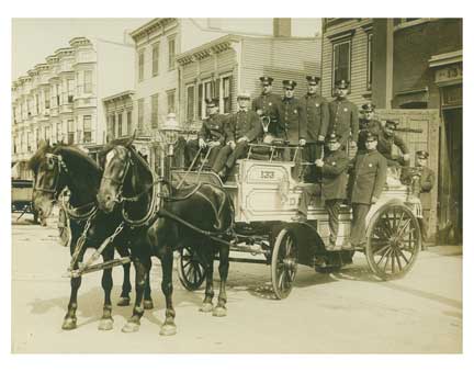Fire Brigade with Horse Cart Old Vintage Photos and Images