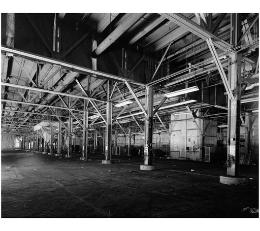 first floor of pier shed  of Pier #4 - Brooklyn Army Supply Base Old Vintage Photos and Images
